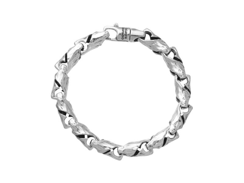 MEN'S SILVER BRACELET LUKE GRANDE GIOVANNI RASPINI 11060